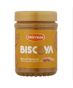 شیررضا کرم بیسکویت با کره بادام زمینی کرانچی 450گرم